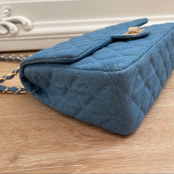 🔃Wild For Coco Denim Handbag | Dark Wash - Picture 3 of 5